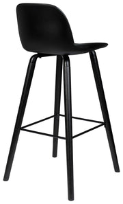Barhocker ALBERT KUIP ALL BLACK von ZUIVER