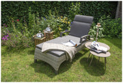 Gartenliege Sonnenliege PRATO MOUNTAIN inkl. Auflage - Taupe
