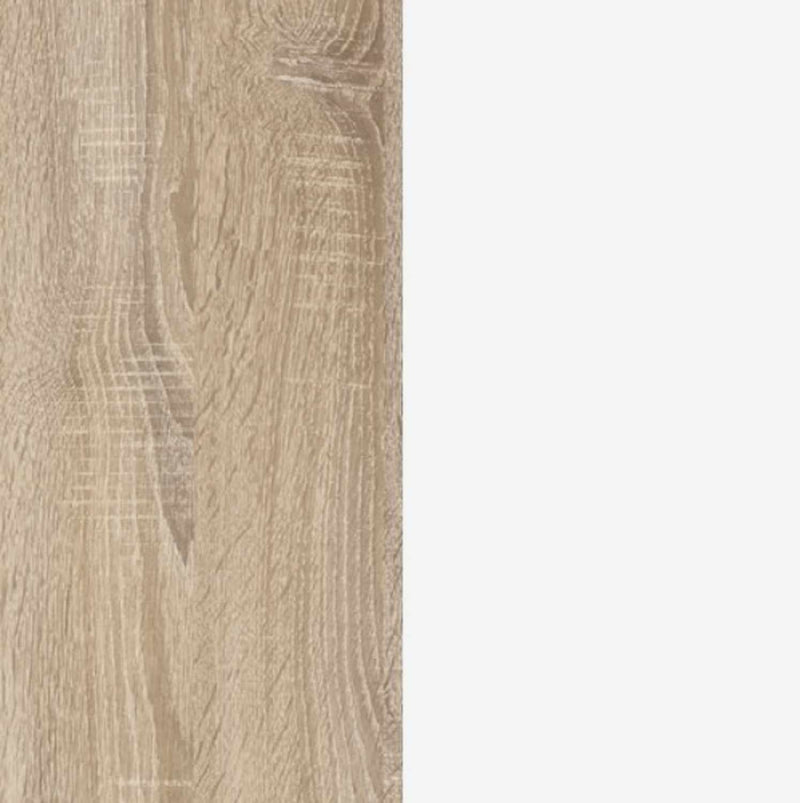 Arbeitstisch Schreibtisch ALIKLIA Optik Sonoma Eiche und Weiß Forte