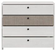 Schubladenkommode MOONDUST Schneeeiche / Geflechtoptik von Forte