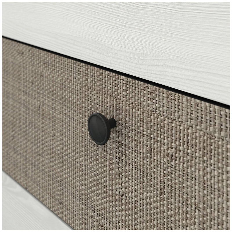 Schubladenkommode MOONDUST Schneeeiche / Geflechtoptik von Forte