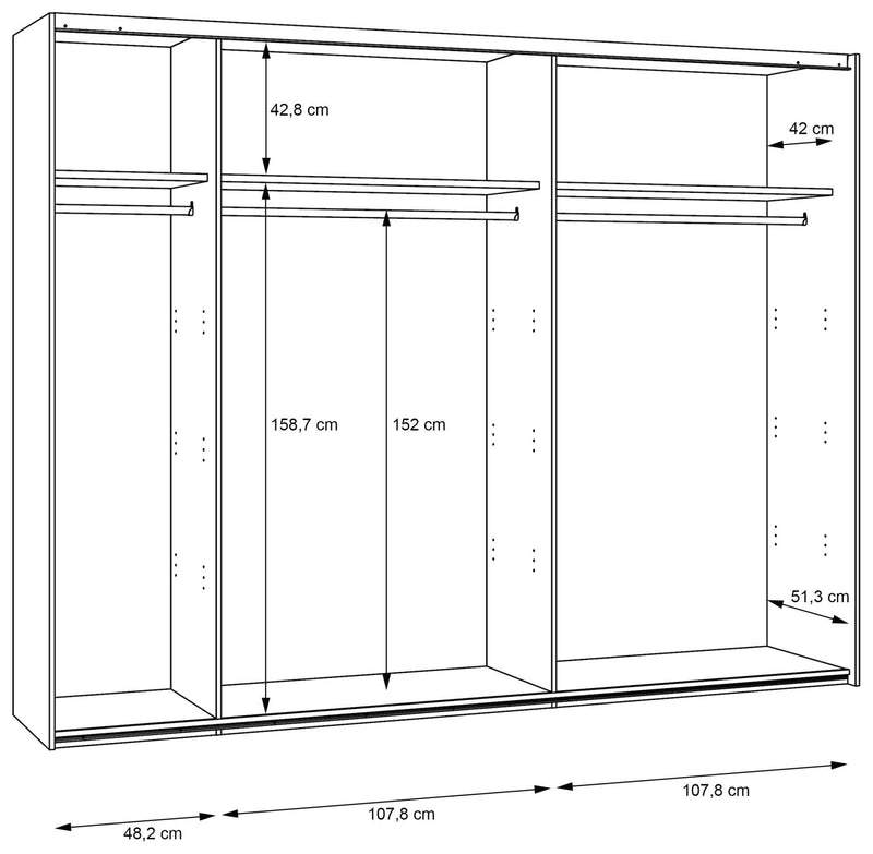 MOONDUST Schlafzimmer-Set 4-tlg. 180er Bett Schneeeiche Geflechtoptik