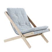 Design Klappsessel BOOGIE Beach Blue Buche massiv unfinished von Karup