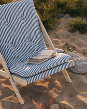 Design Klappsessel BOOGIE Beach Blue Buche massiv unfinished von Karup
