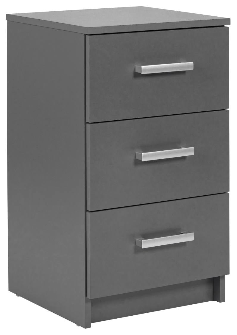 Kommode ELENZIO 3 Graphit Grau mit 3 Schubladen