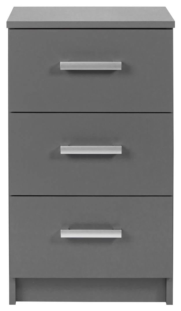 Kommode ELENZIO 3 Graphit Grau mit 3 Schubladen