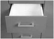 Sideboard Kommode ELENZIO 2T4S Graphit Grau mit 2 Türen 4 Schubladen