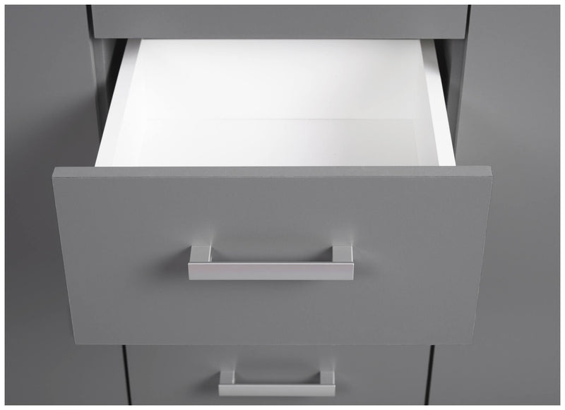 Sideboard Kommode ELENZIO 2T4S Graphit Grau mit 2 Türen 4 Schubladen