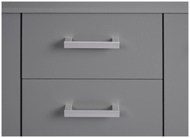 Sideboard Kommode ELENZIO 2T4S Graphit Grau mit 2 Türen 4 Schubladen