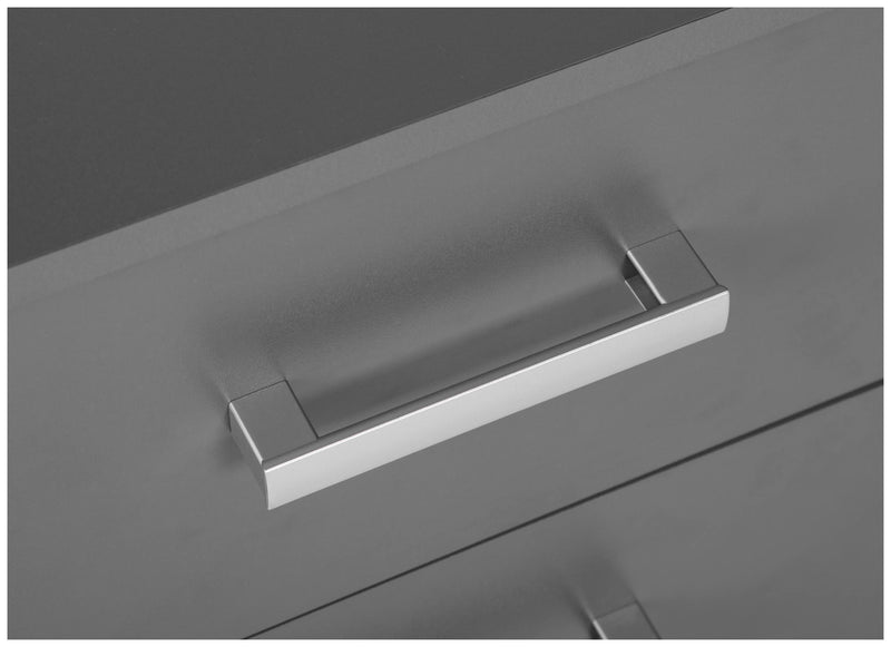 Schubladenkommode Lowboard ELENZIO 6 Graphit Grau mit 6 Schubladen