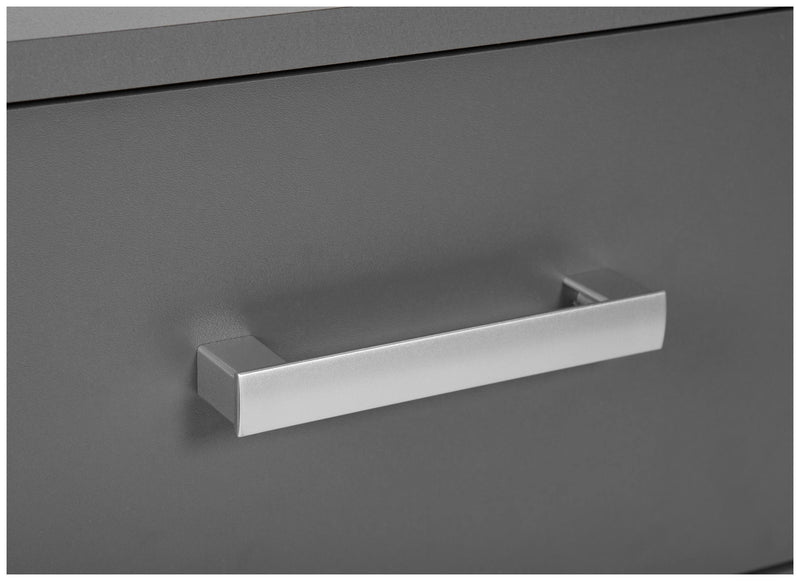 Schubladenkommode Lowboard ELENZIO 6 Graphit Grau mit 6 Schubladen