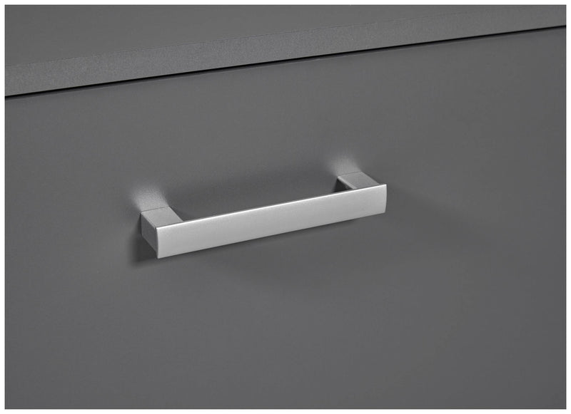 Lowboard TV-Kommode ELENZIO Graphit Grau mit 2 Türen und Gerätefach