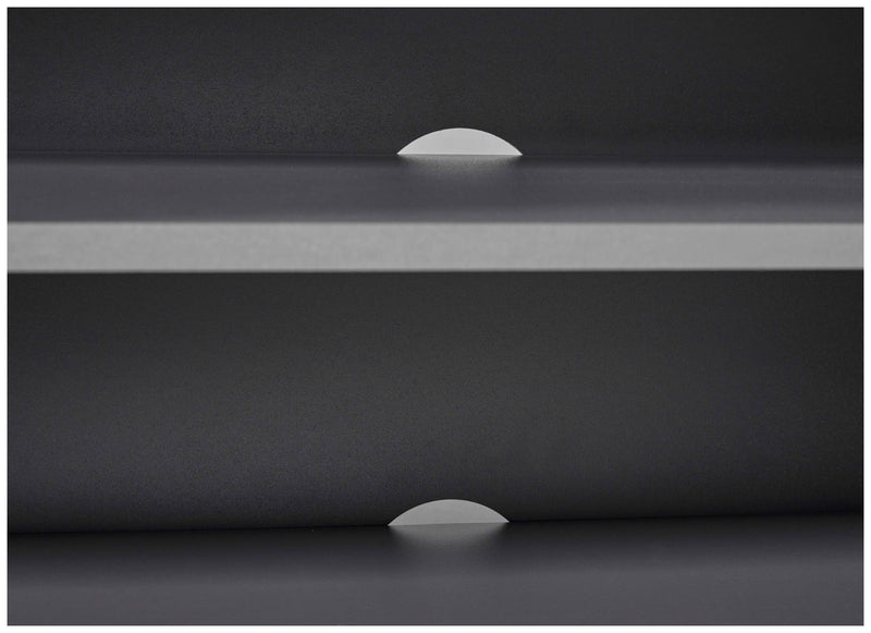 Lowboard TV-Kommode ELENZIO Graphit Grau mit 2 Türen und Gerätefach