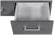Regal Bücherregal ELENZIO Graphit Grau mit 4 Schubladen