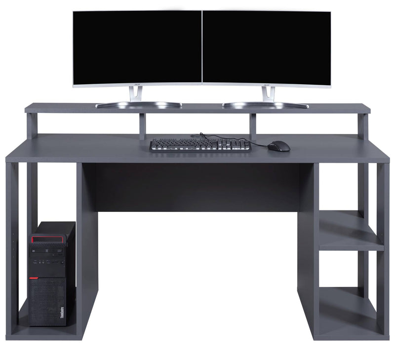 Computertisch MATCHPOINT Gaming Tisch Graphit Grau