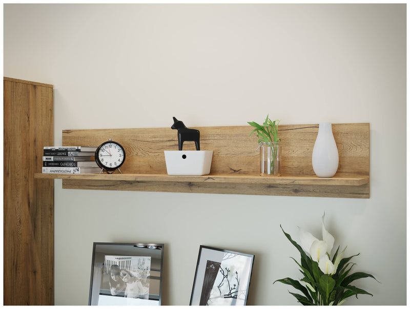 Wandboard SOLLETICO 150 cm Optik Bartex-Eiche mit Fischgrätoptik