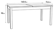 Esstisch Ausziehtisch SOLLETICO 160-207 cm Bartex-Eiche Nachbildung