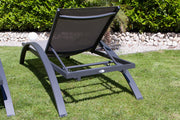 Sonnenliege Gartenliege DONNA aus Aluminium Lehne 4 Fach verstellbar
