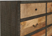 Sideboard Anrichte TARIM Schubladenkommode Mango und Akazie 135 cm