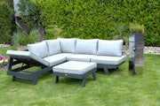 Garten Ecksofa DONNA Gartensofa Lounge Set 3tlg inkl. Polster