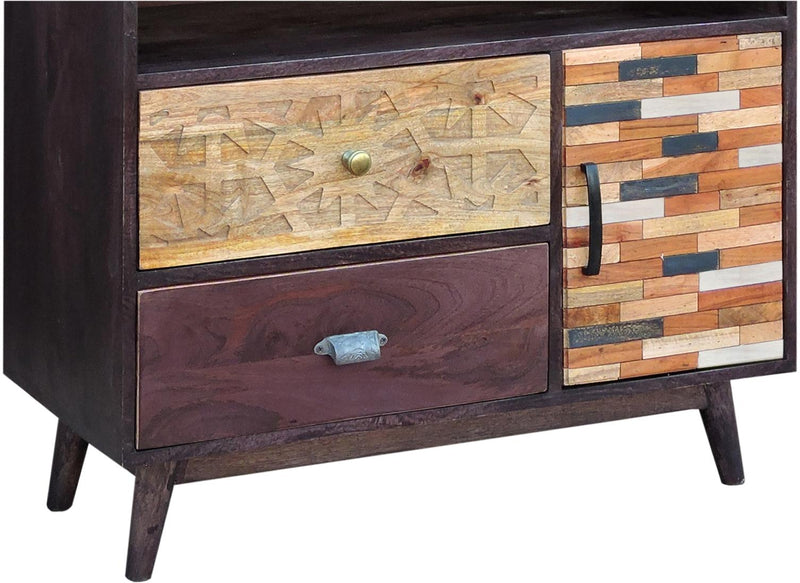 Regal TOBOL aus Mango Akazie MDF FSC Recycled