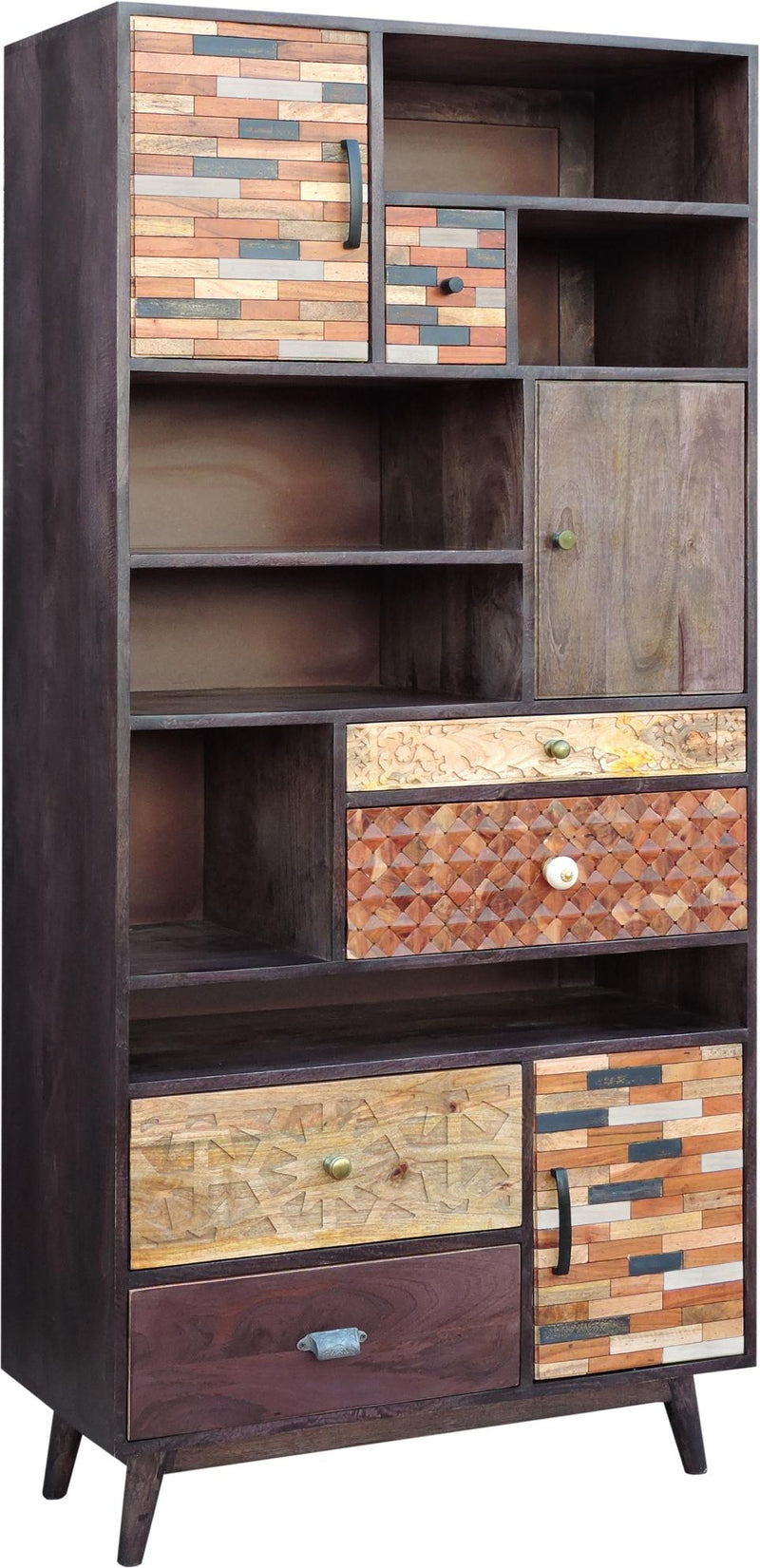 Regal TOBOL aus Mango Akazie MDF FSC Recycled