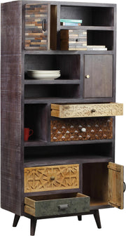 Regal TOBOL aus Mango Akazie MDF FSC Recycled