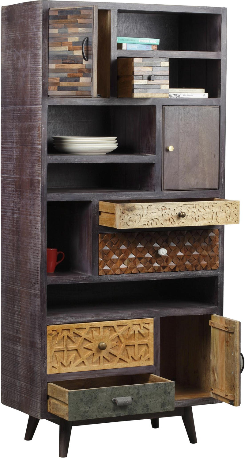 Regal TOBOL aus Mango Akazie MDF FSC Recycled