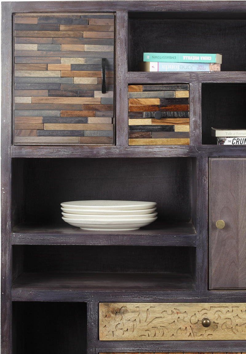 Regal TOBOL aus Mango Akazie MDF FSC Recycled