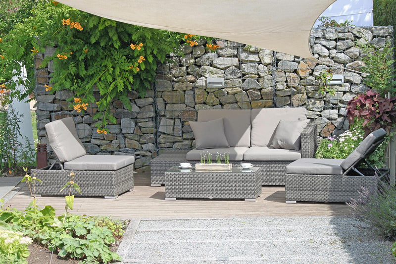Garten Sitzgruppe Lounge Set ALCUDIA - Geniale Variable Gartengruppe