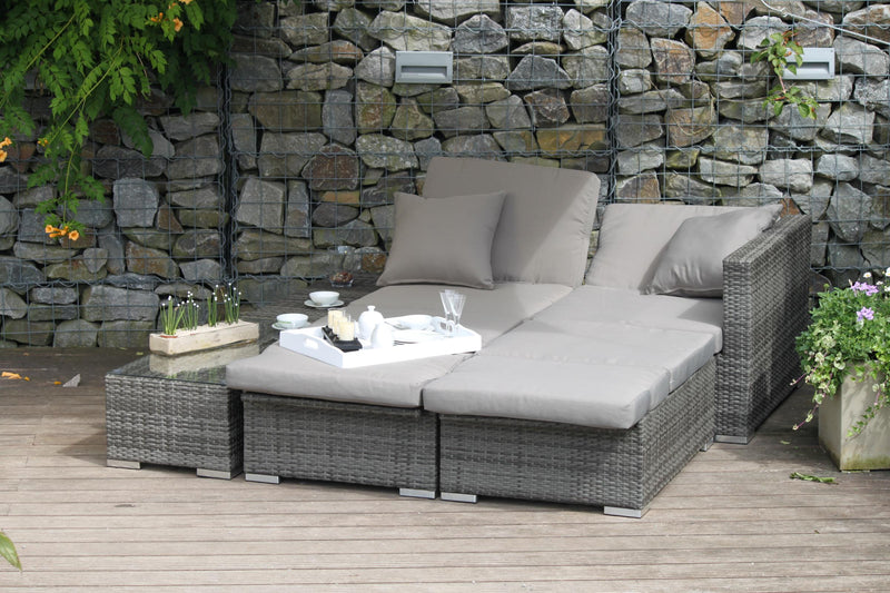 Garten Sitzgruppe Lounge Set ALCUDIA - Geniale Variable Gartengruppe