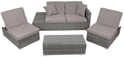 Garten Sitzgruppe Lounge Set ALCUDIA - Geniale Variable Gartengruppe
