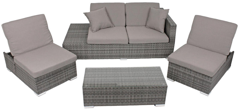 Garten Sitzgruppe Lounge Set ALCUDIA - Geniale Variable Gartengruppe