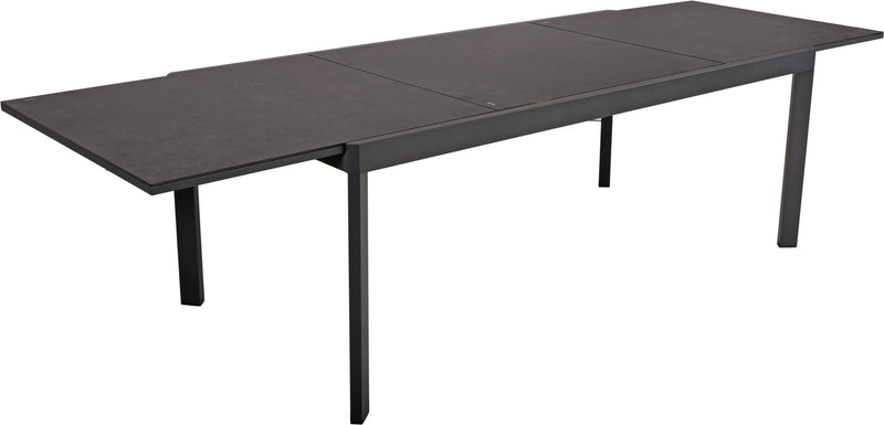 Garten Ausziehtisch NEREA Aluminium / Keramik-Tischplatte 200 x 100 cm