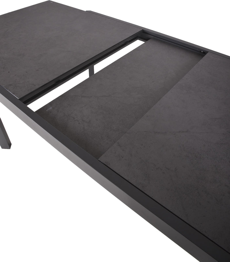 Garten Ausziehtisch NEREA Aluminium / Keramik-Tischplatte 200 x 100 cm