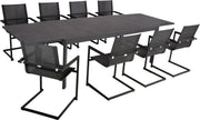 Garten Ausziehtisch NEREA Aluminium / Keramik-Tischplatte 200 x 100 cm