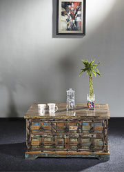 Truhentisch Couchtisch KALANKA 90 x 90 cm