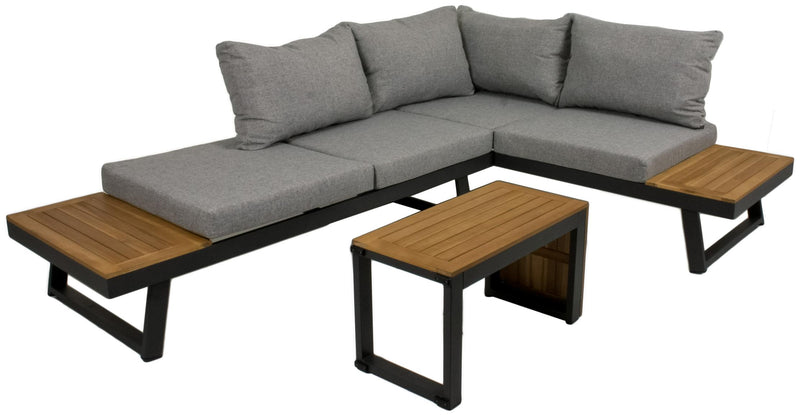 Garten Lounge- Gruppe Gartengarnitur Felice 3- teilig inkl. Kissen