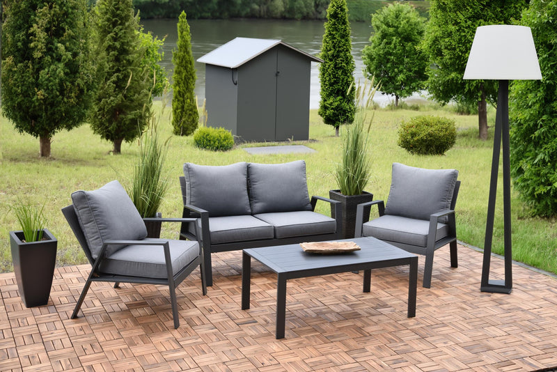 Alu Garten Lounge Sitzgruppe VICTORIA  4-tlg von Garden Pleasure