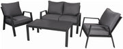 Alu Garten Lounge Sitzgruppe VICTORIA  4-tlg von Garden Pleasure