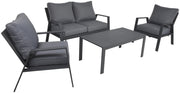 Alu Garten Lounge Sitzgruppe VICTORIA  4-tlg von Garden Pleasure