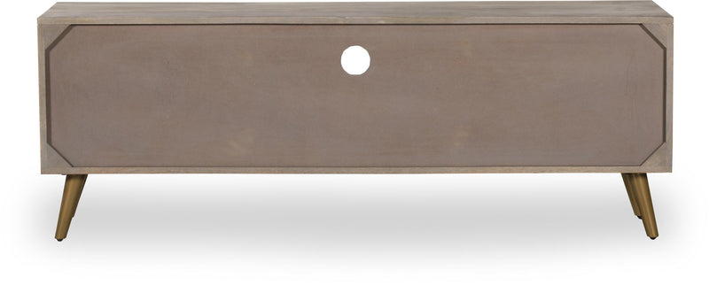 TV-Schrank Lowboard SIKAR mit floraler Musterung