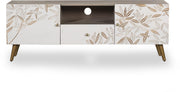TV-Schrank Lowboard SIKAR mit floraler Musterung