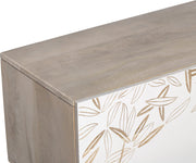TV-Schrank Lowboard SIKAR mit floraler Musterung