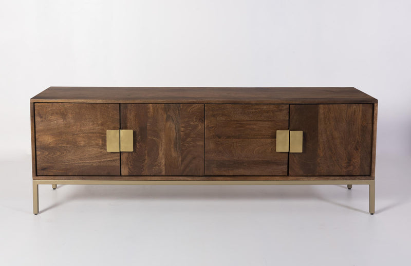 TV-Schrank Lowboard BALARRY aus Mangoholz 145 cm
