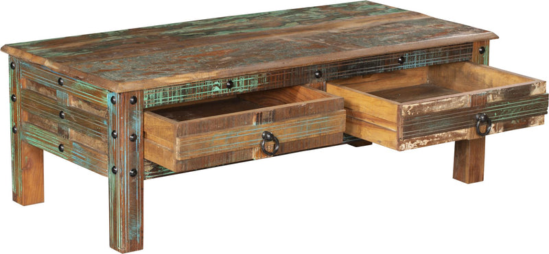 Tisch Couchtisch KALANKA recyceltes Holz Mango Akazie