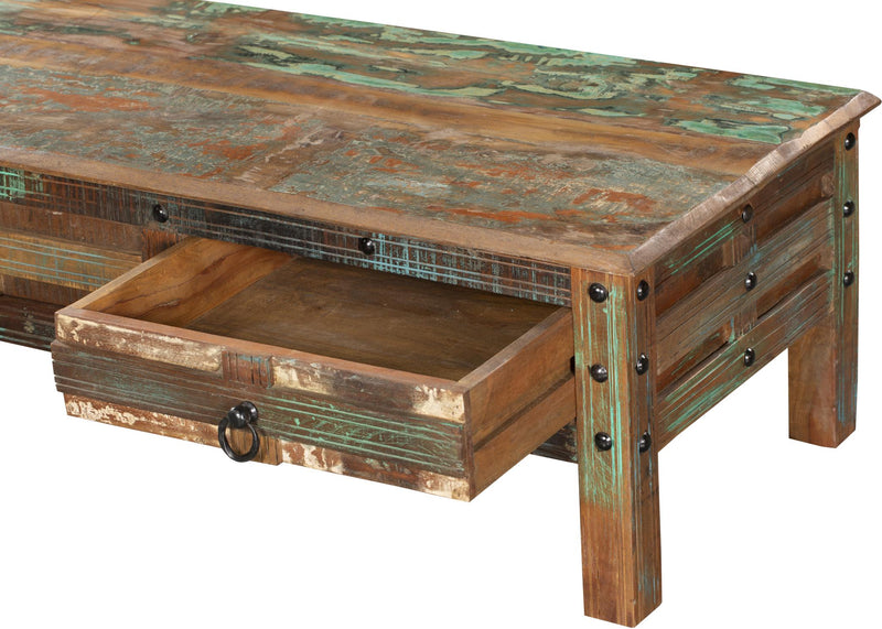 Tisch Couchtisch KALANKA recyceltes Holz Mango Akazie