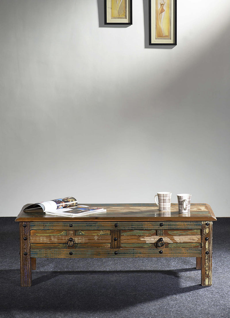 Tisch Couchtisch KALANKA recyceltes Holz Mango Akazie