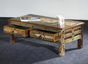 Tisch Couchtisch KALANKA recyceltes Holz Mango Akazie