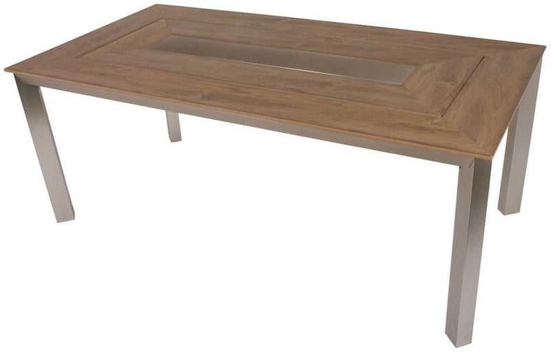 Gartentisch FLORENCE 192 cm x 100 cm Platte Non-Wood Gestell Aluminium